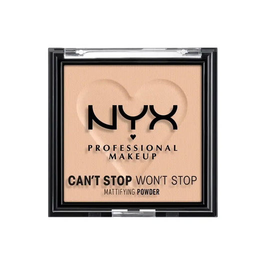 Nyx Professional Mattifying Powder Can'T Stop Won'T Stop Shade 03 Light-Medium , 6 gr