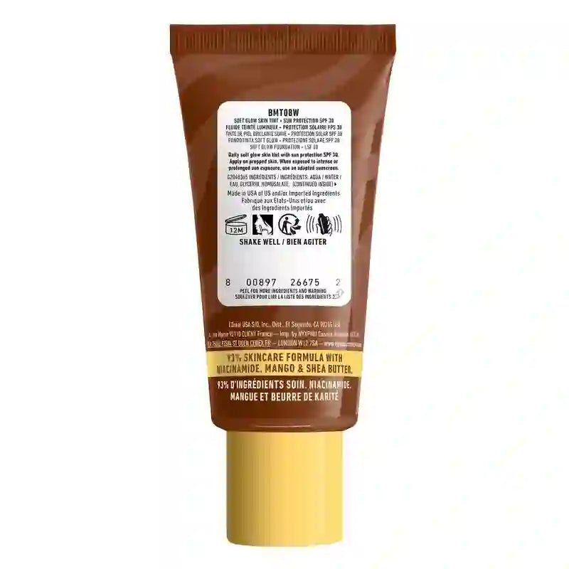 Nyx Skin Tint Buttermelt Glaze Soft Glow + Schutz Spf/Fps 30 , 30 ml