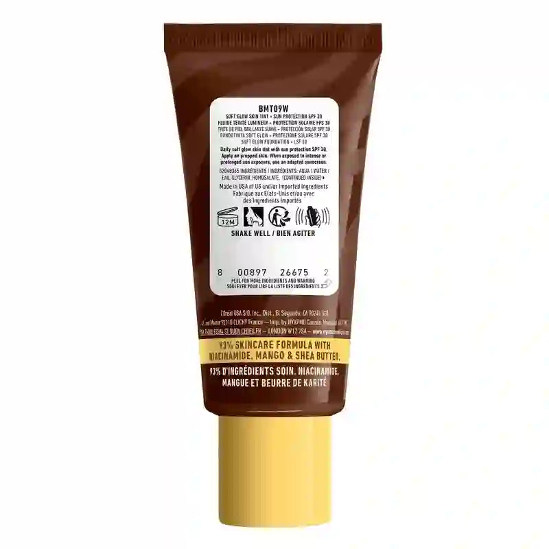 Nyx Skin Tint Buttermelt Glaze Soft Glow + Schutz Spf/Fps 30 , 30 ml