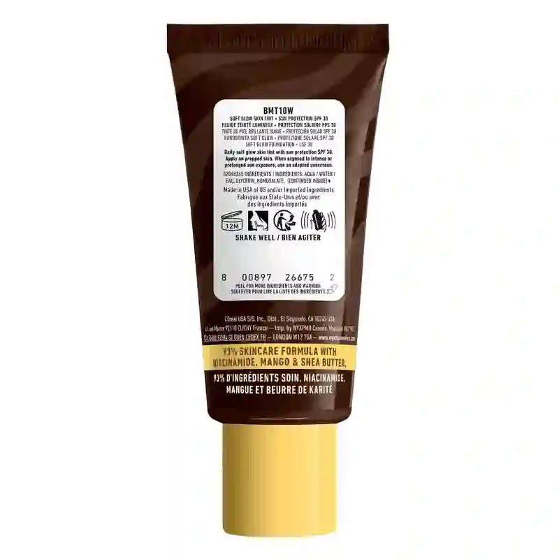 Nyx Skin Tint Buttermelt Glaze Soft Glow + Schutz Spf/Fps 30 , 30 ml