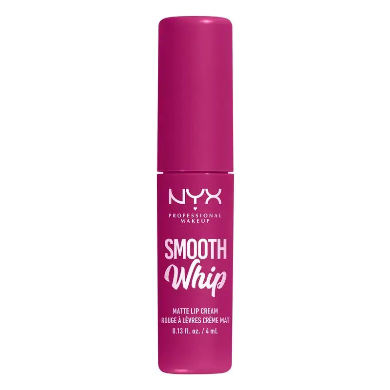 Nyx Smooth Whip Matte Lip Cream, cremiger flüssiger Lippenstift, matt, Farbton Bday Frosting 09 , 4 ml