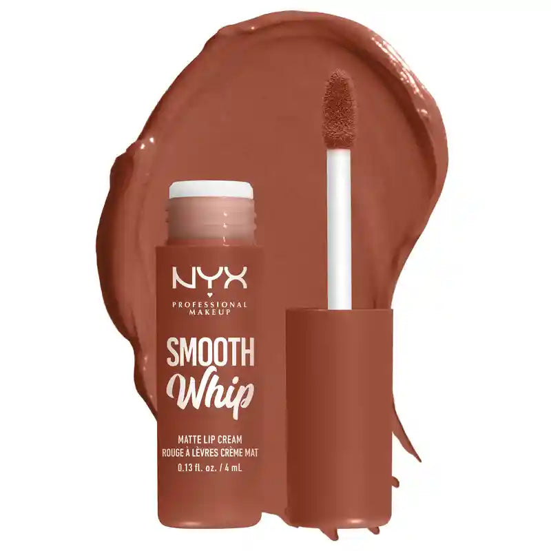 Nyx Smooth Whip Matte Lip Cream, cremiger Flüssig-Lippenstift, matt, Faux Fur Farbton, 4 ml