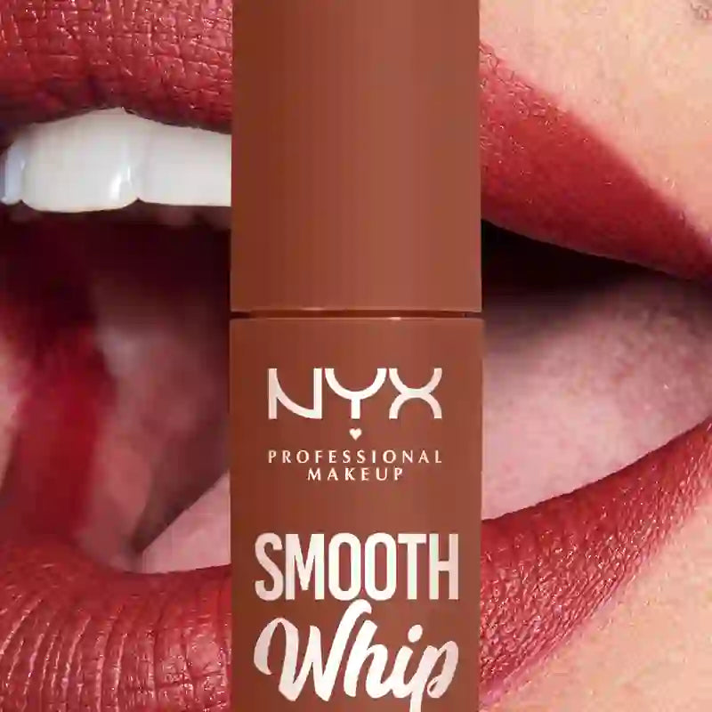 Nyx Smooth Whip Matte Lip Cream, cremiger Flüssig-Lippenstift, matt, Faux Fur Farbton, 4 ml