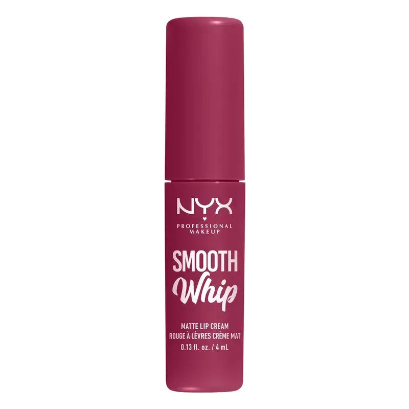 Nyx Smooth Whip Matte Lip Cream, cremiger flüssiger Lippenstift, matt, Farbe Fuzzy Slippers 08 , 4 ml
