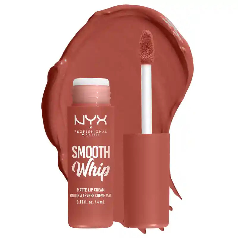 Nyx Smooth Whip Matte Lip Cream, cremiger flüssiger Lippenstift, matt, Farbton Kitty Belly , 4 ml