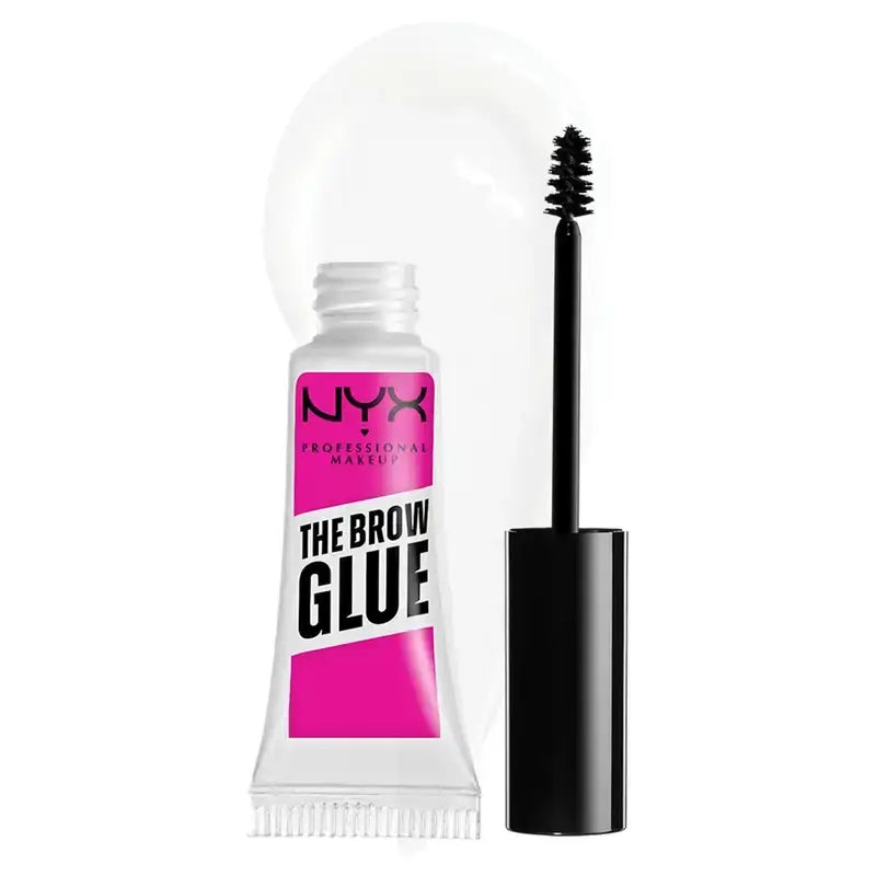 Nyx The Brow Glue, Brow Glue Gel, lang anhaltend, Farbe 01 Transparent. , 5 g