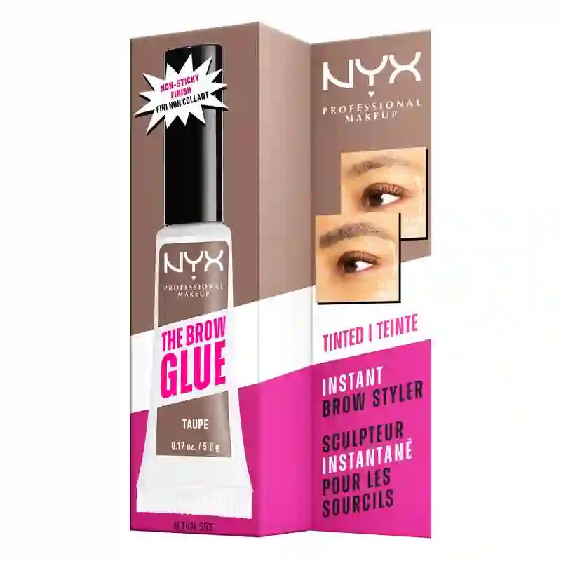 Nyx The Brow Glue, Langanhaltendes Brauengel, Farbton Taupe 02 , 5 g