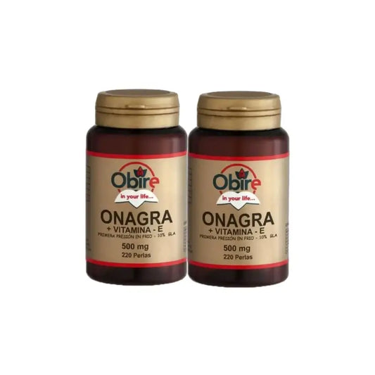 Obire Onagara-Öl 500 mg, Packung mit 2 x 450 Kapseln