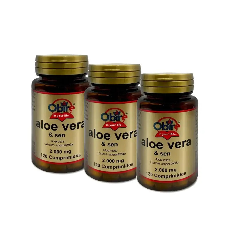 Obire Aloe Vera, Packung mit 3 x 120 Tabletten