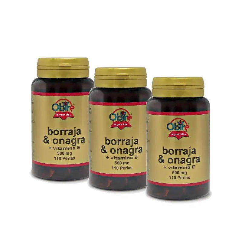 Obire Borretsch & Nachtkerze, 3er-Pack à 110 Kapseln