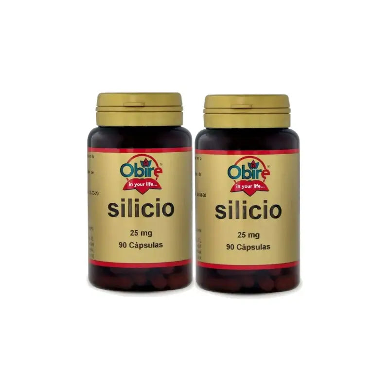 Obire Silizium 25 mg, Packung mit 2 × 90 Kapseln