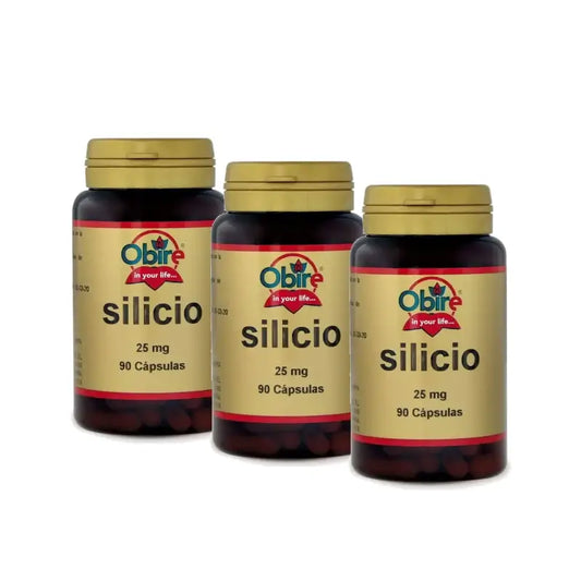 Obire Silizium 25 mg, Packung mit 3 x 90 Kapseln