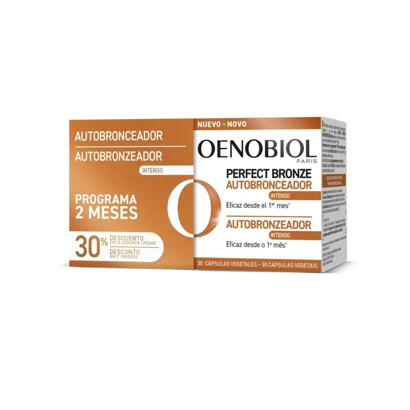 Oenobiol Perfect Bronze Golden Glow Selbstbräuner, 2x30 Kapseln