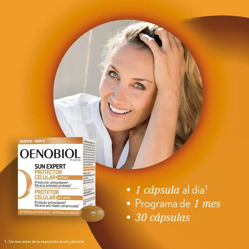 Oenobiol Sun Expert Anti-Ageing Selbstbräuner, 30 Kapseln
