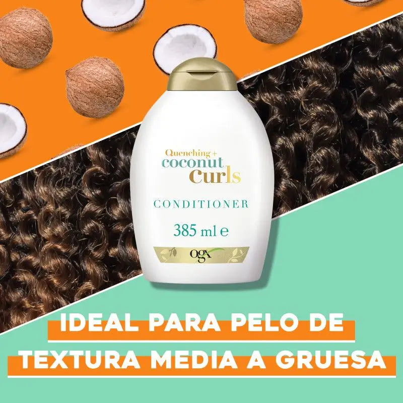 Ogx Acond Kokosnuss Curly Haarspülung, 385 ml