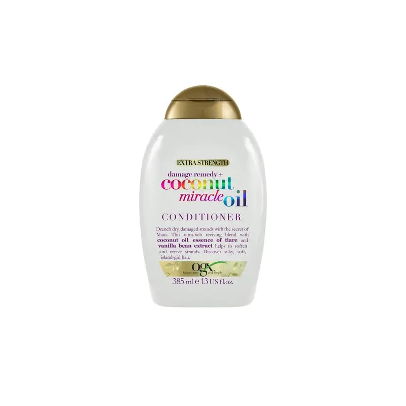 OGX Coconut Miracle Oil Extra Strength Conditioner, repariert und belebt geschädigtes Haar 385 ml