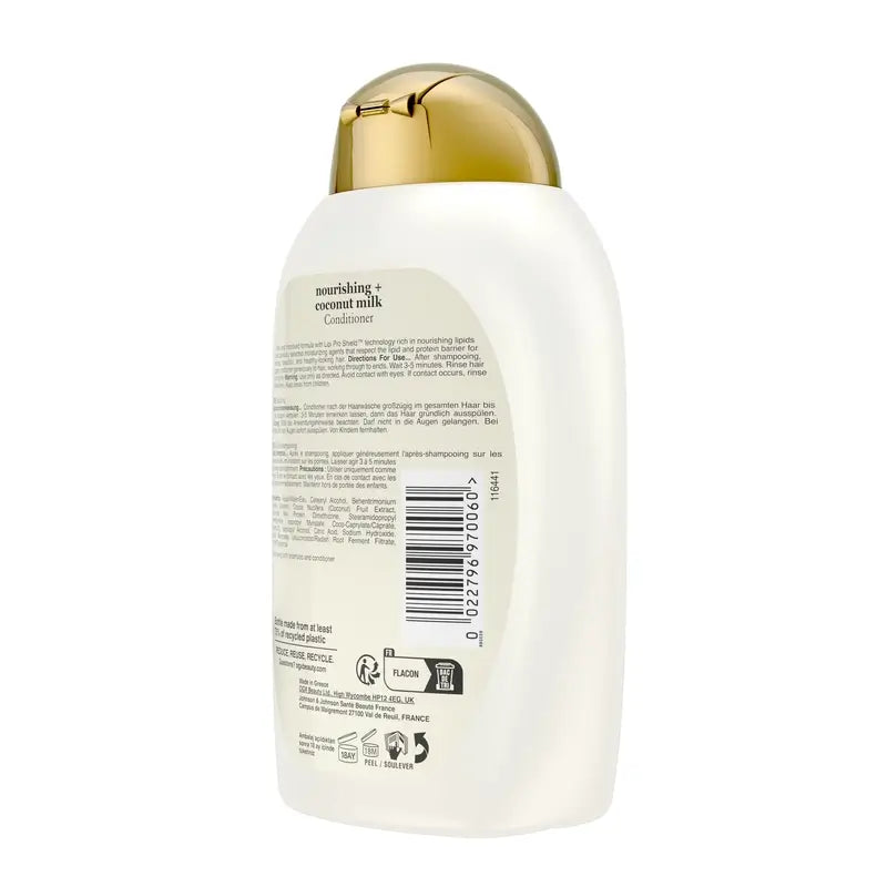 OGX Kokosnuss-Milch-Spülung, trockenes Haar, 385 ml