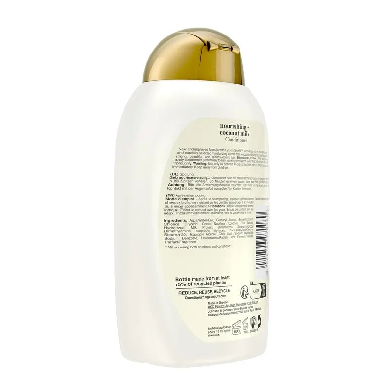 OGX Kokosnuss-Milch-Spülung, trockenes Haar, 385 ml
