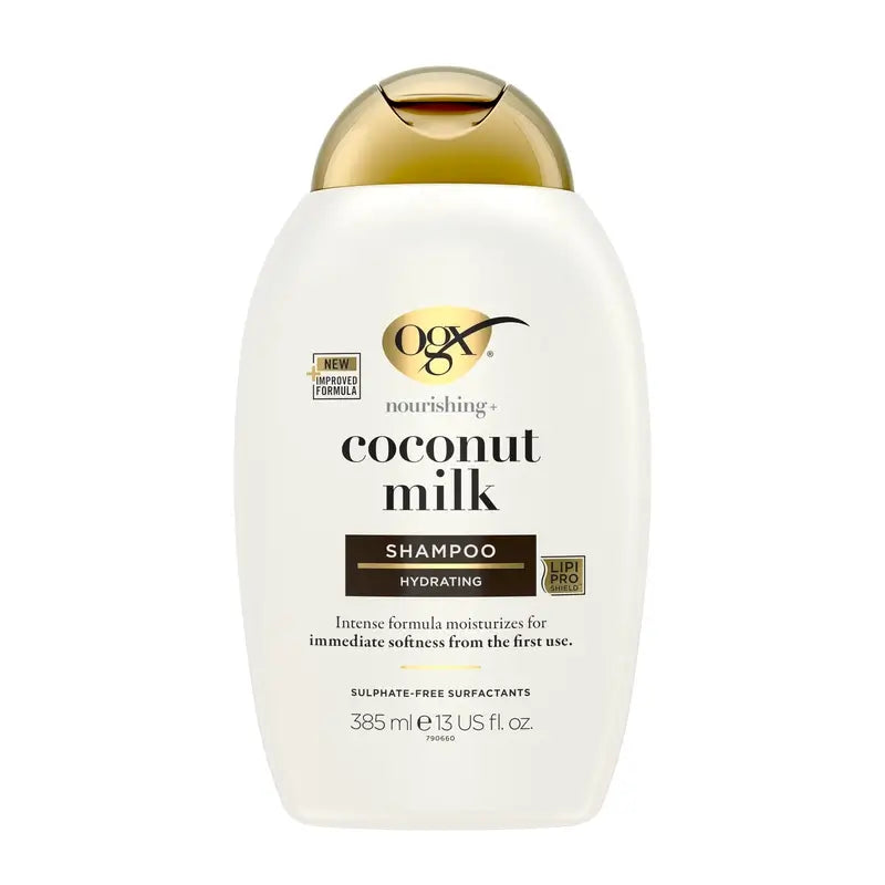 OGX Kokosnussmilch Shampoo, trockenes Haar, 385 ml