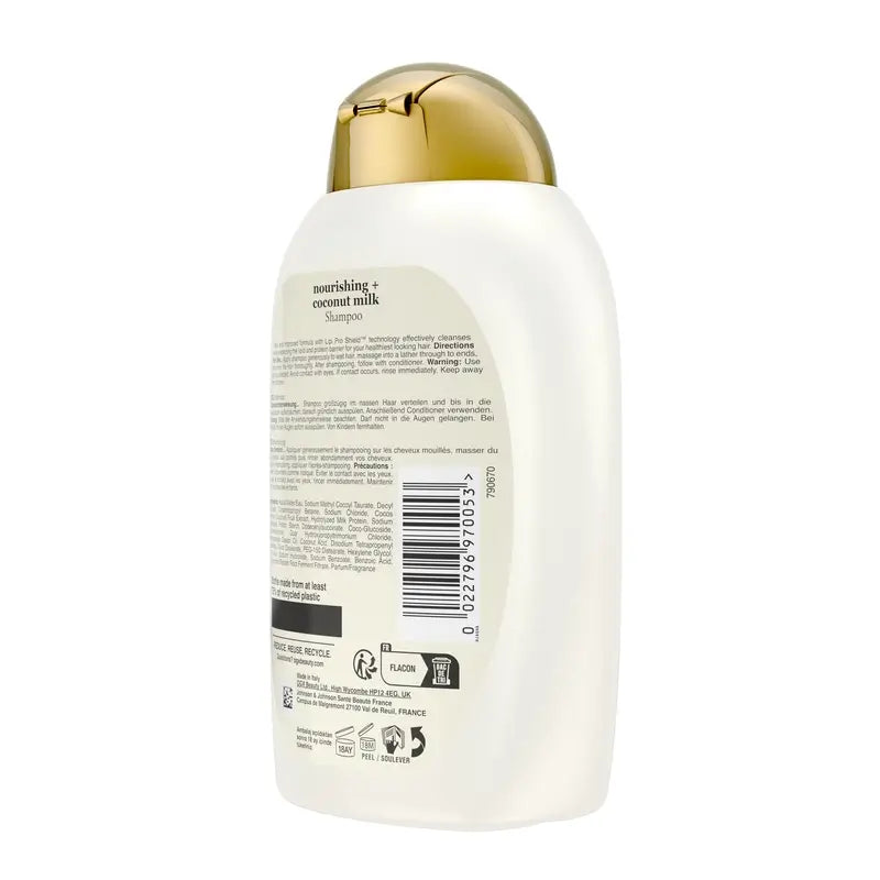 OGX Kokosnussmilch Shampoo, trockenes Haar, 385 ml
