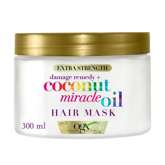 OGX Miracle Coconut Oil Hair Mask, repariert und belebt geschädigtes und brüchiges Haar, 168g