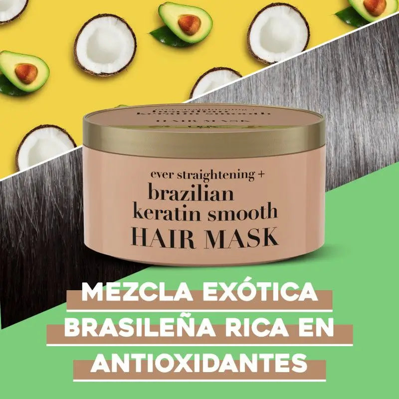 Ogx Keratin-Maske Brasilien Glatt, 300 ml