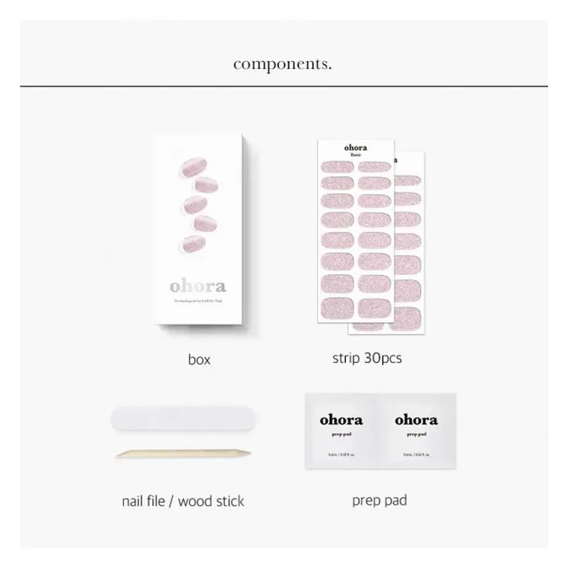 Ohora Gel-Nägel - Hype Pink, 30 Stück
