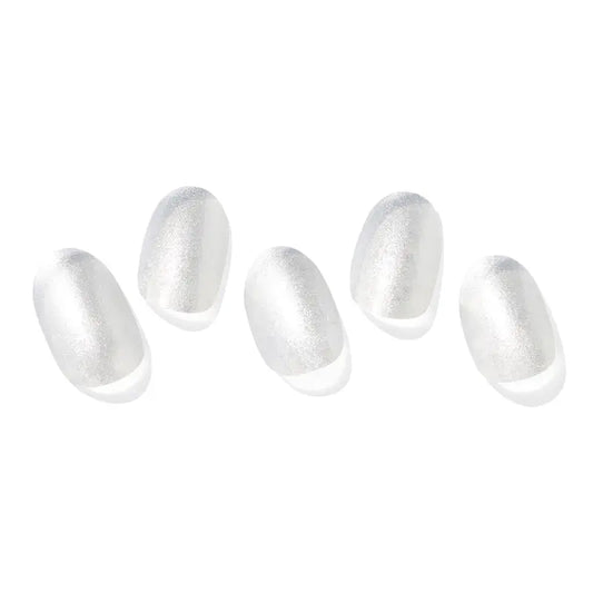 Ohora Gel-Nägel - Silber Chrom, 30 Stück