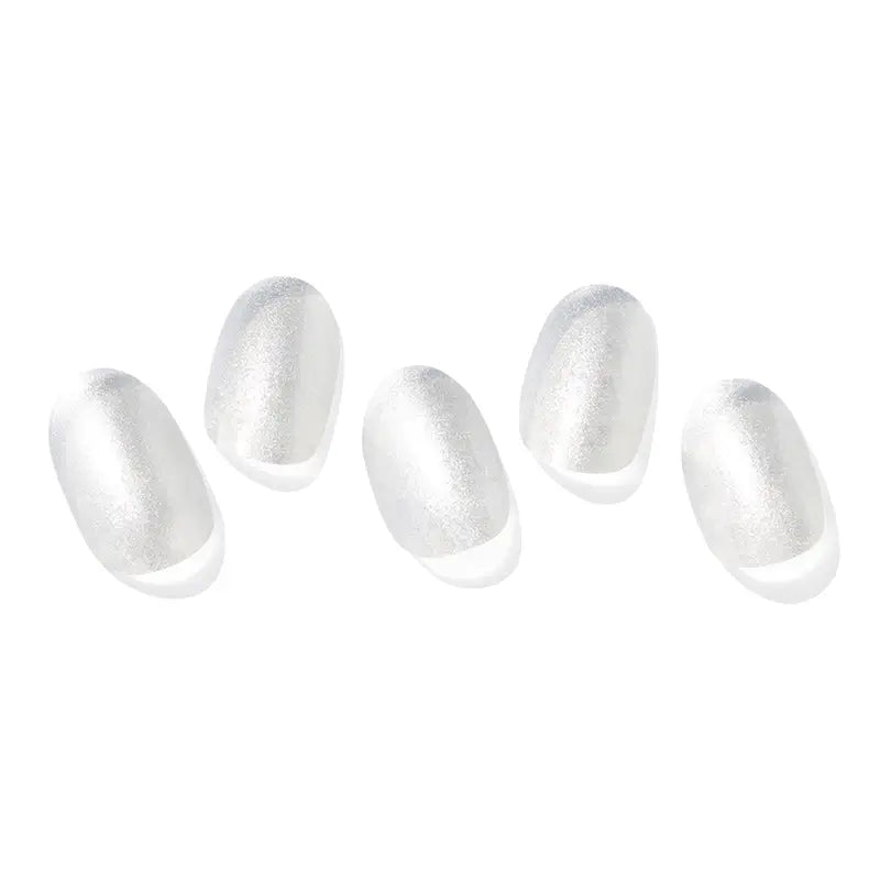 Ohora Gel-Nägel - Silber Chrom, 30 Stück