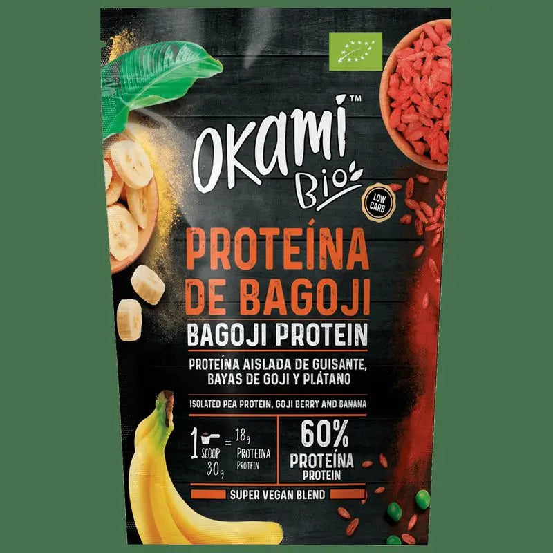 Okami Bio Erbsen-Bananen-Goji Protein 500G Bio Sg Vegan