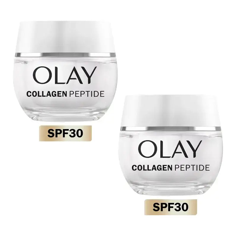 Olay Collagen Peptide 24H Tagescreme Spf30, Packung 2 x 50Ml