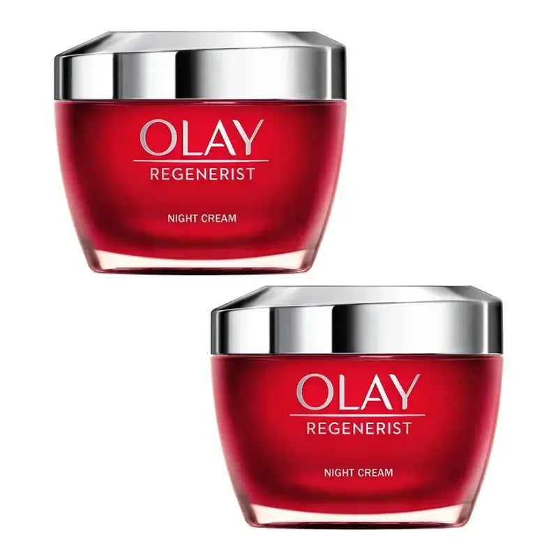 Olay Regenerist 3 Bereiche Nachtcreme, Packung 2 x 50Ml