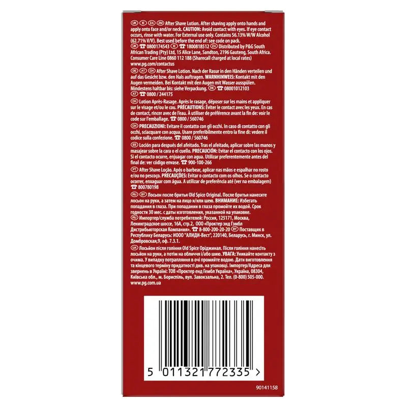 Old Spice Rasierwasser Original 100Ml