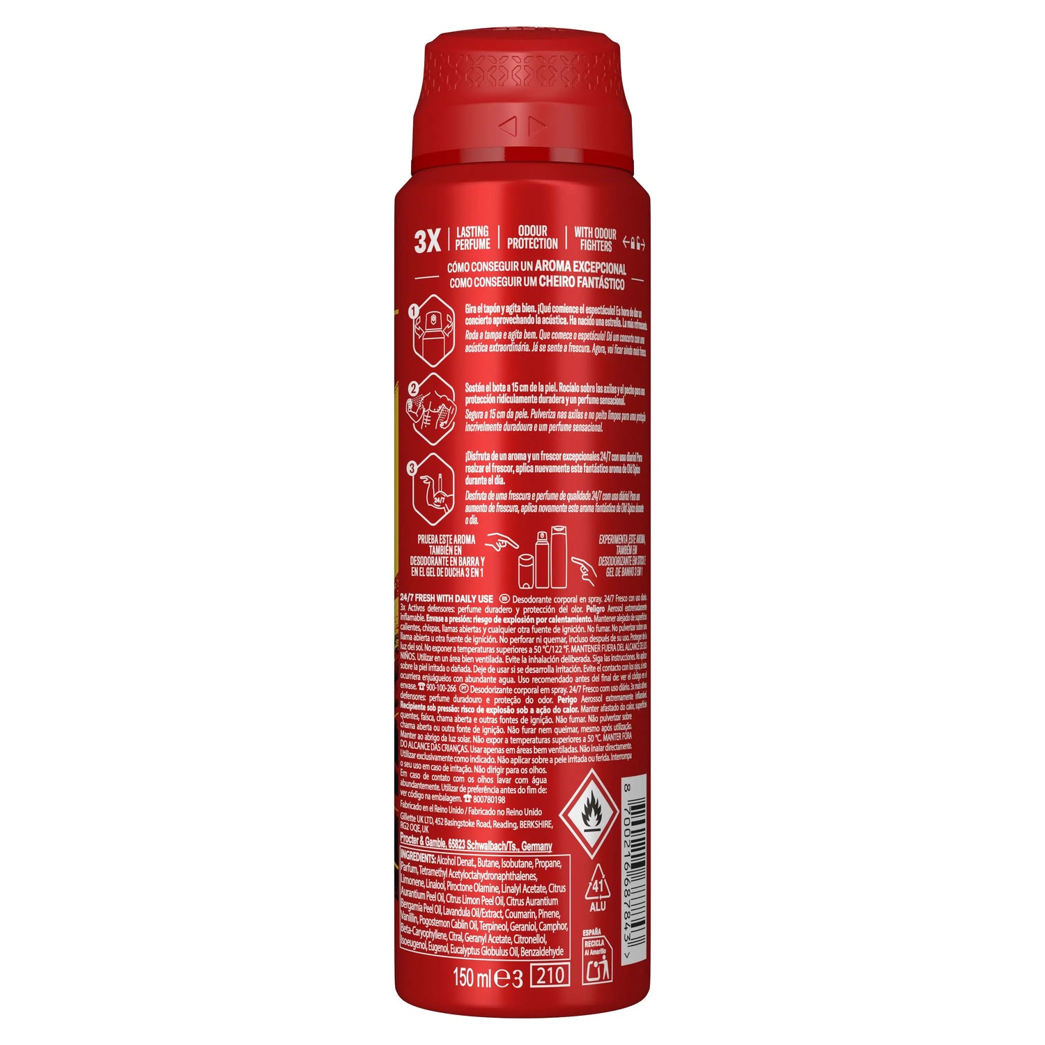 Old Spice Old Spice Deodorant-Spray, limitierte Auflage „Seleccion Española“, 150 ml