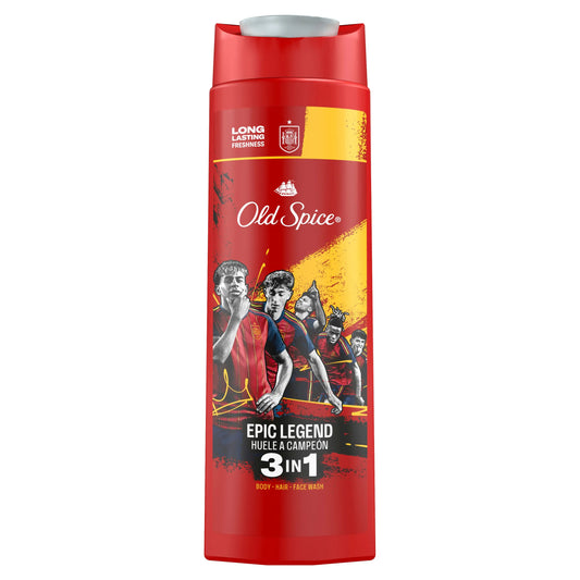 Old Spice Old Spice 3-in-1-Duschgel, limitierte Auflage „Spanische Auswahl“, 400 ml