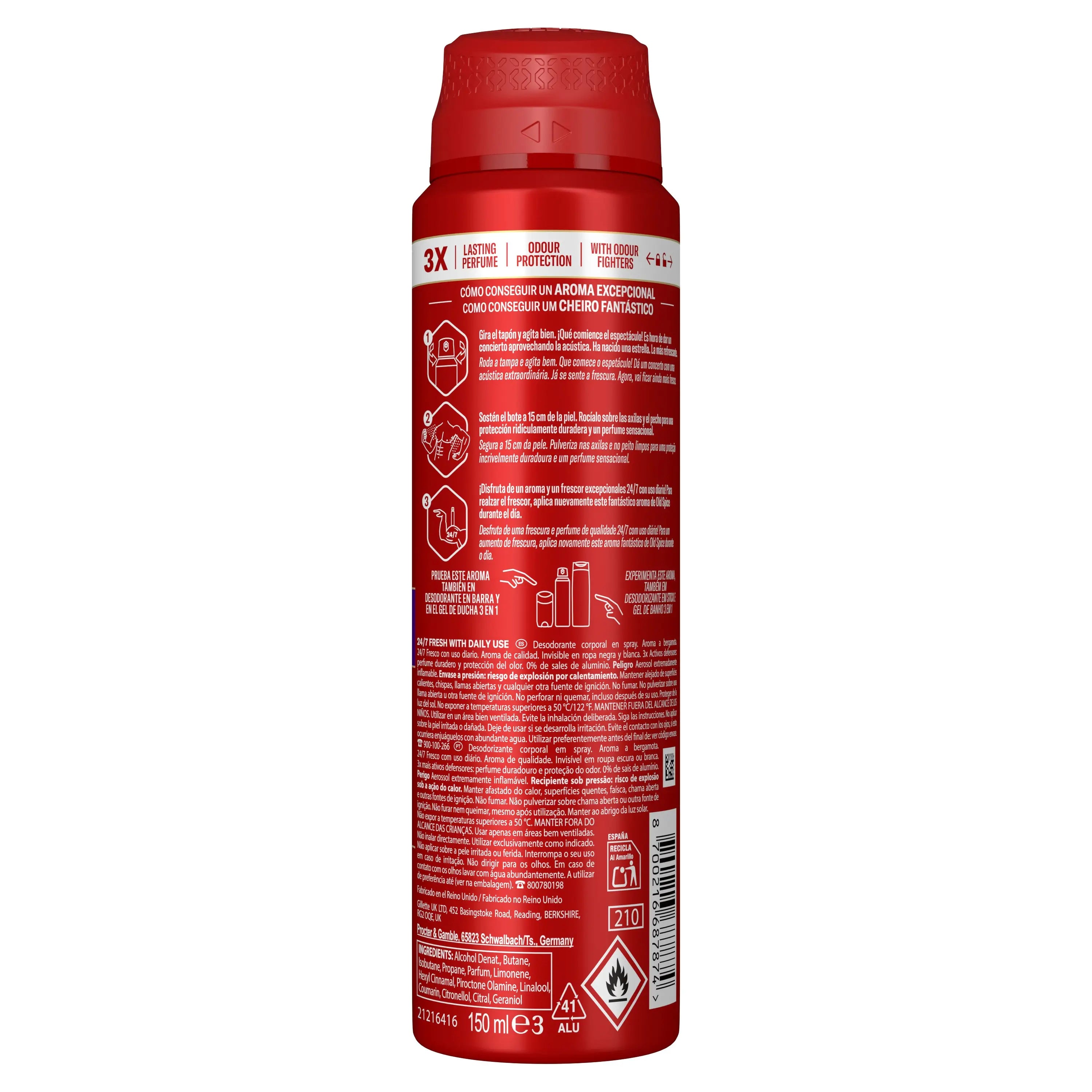 Old Spice Old Spice Rockstar Deodorant-Spray, 150 ml