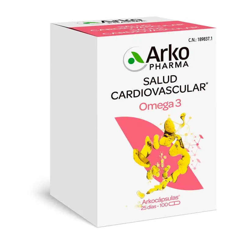 Arkopharma Arkocápsulas Omega 3, 100 Kapseln
