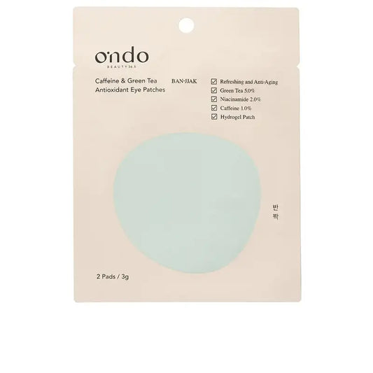 Ondo Beauty 36.5 Koffein & Grüner Tee Antioxidantien-Augenpflaster, 2 Stück