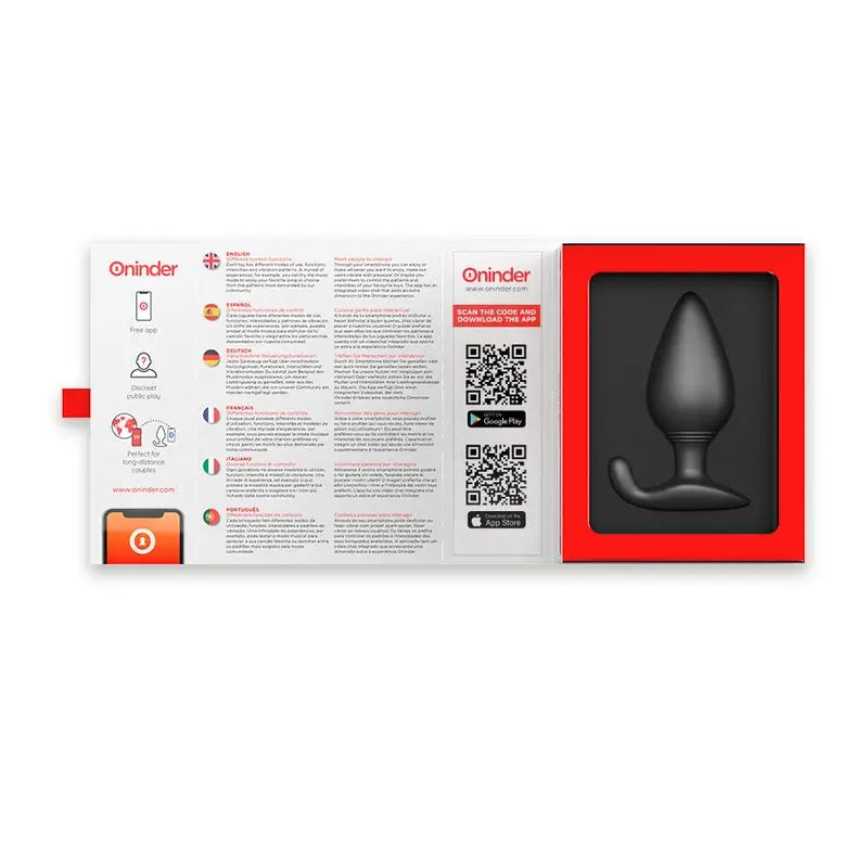 Oninder Black Vibrating Anal Plug - Kostenlose App