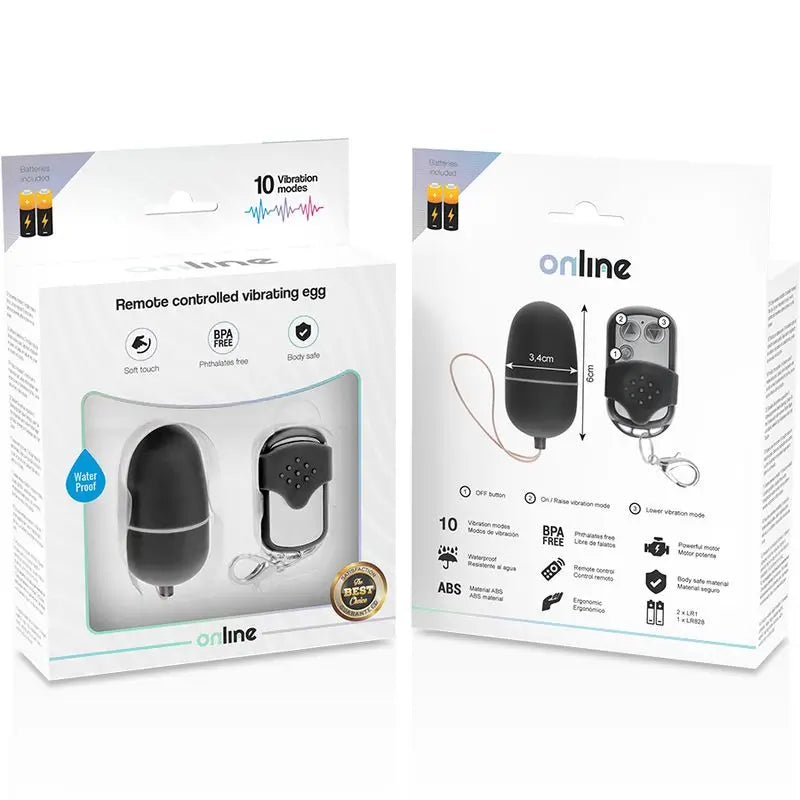 Online-Fernbedienung Vibrating Egg M - Schwarz