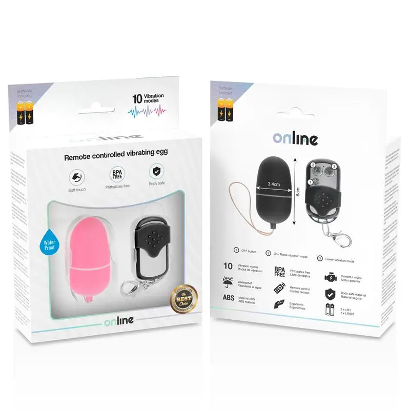 Online-Vibrations-Ei-Fernbedienung M - Pink