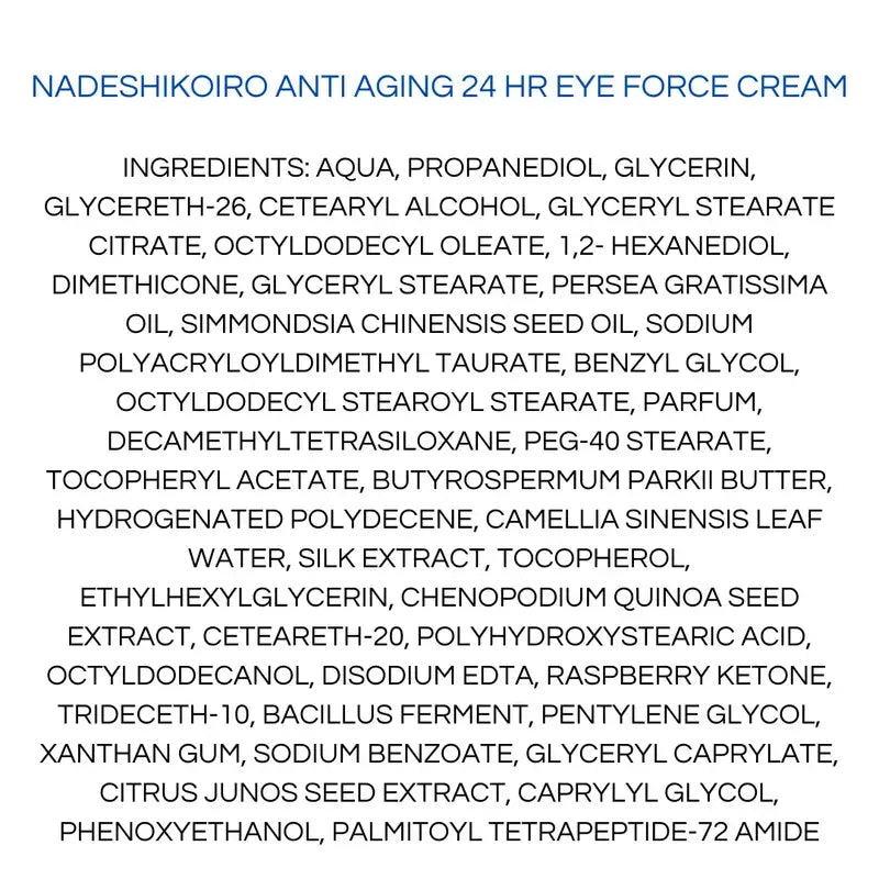 Onshindo Osaka Nadeshikoiro 24H Anti-Aging Augencreme, 20 ml