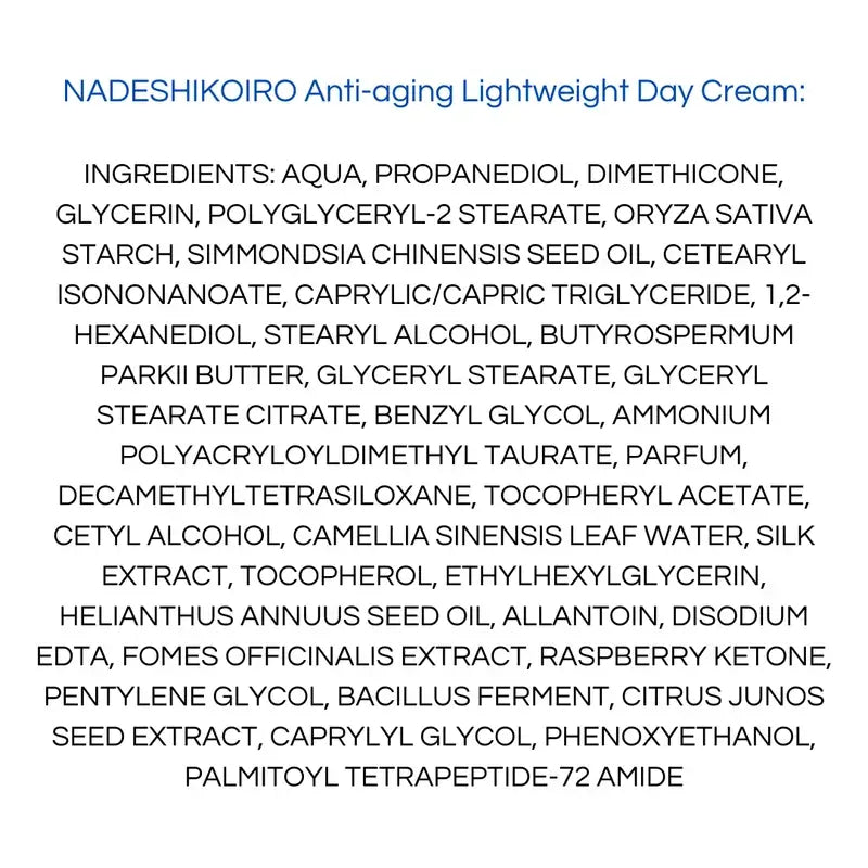 Onshindo Osaka Nadeshikoiro Anti-Aging Tagescreme für fettige Haut, 50 ml