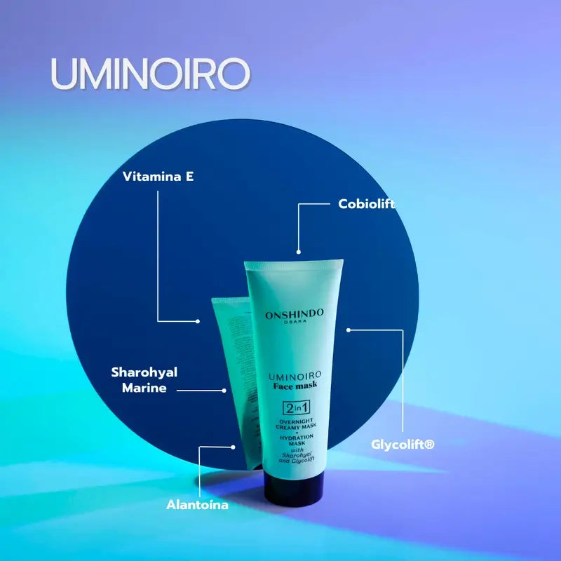 Onshindo Osaka Uminoiro Feuchtigkeitsspendende Gesichtsmaske, 75 ml