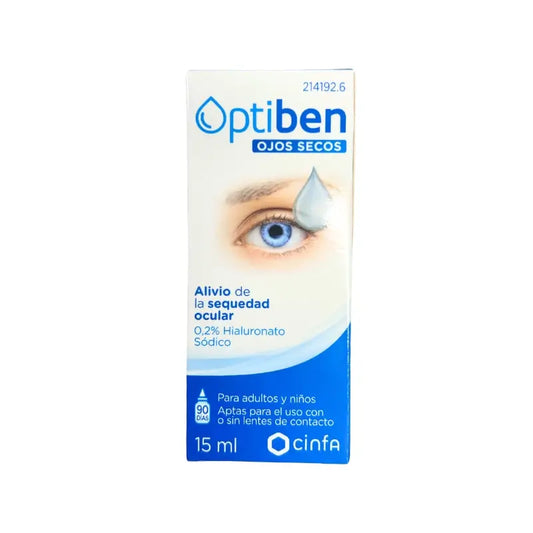 Optiben Trockene Augentropfen Trockene Augen, 15 ml