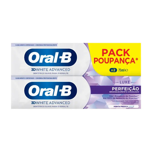 Oral-B 3D White Advanced Perfection Zahnpasta, 2x75 ml