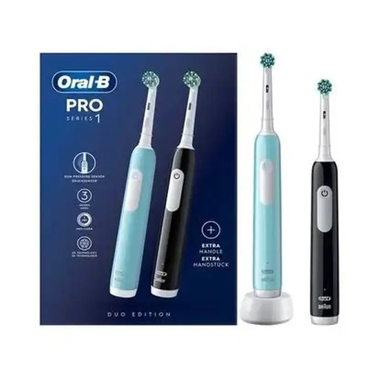 Oral-B Braun Cep. Elektrische Duplo Pro 1 Packung Schwarz + Blau