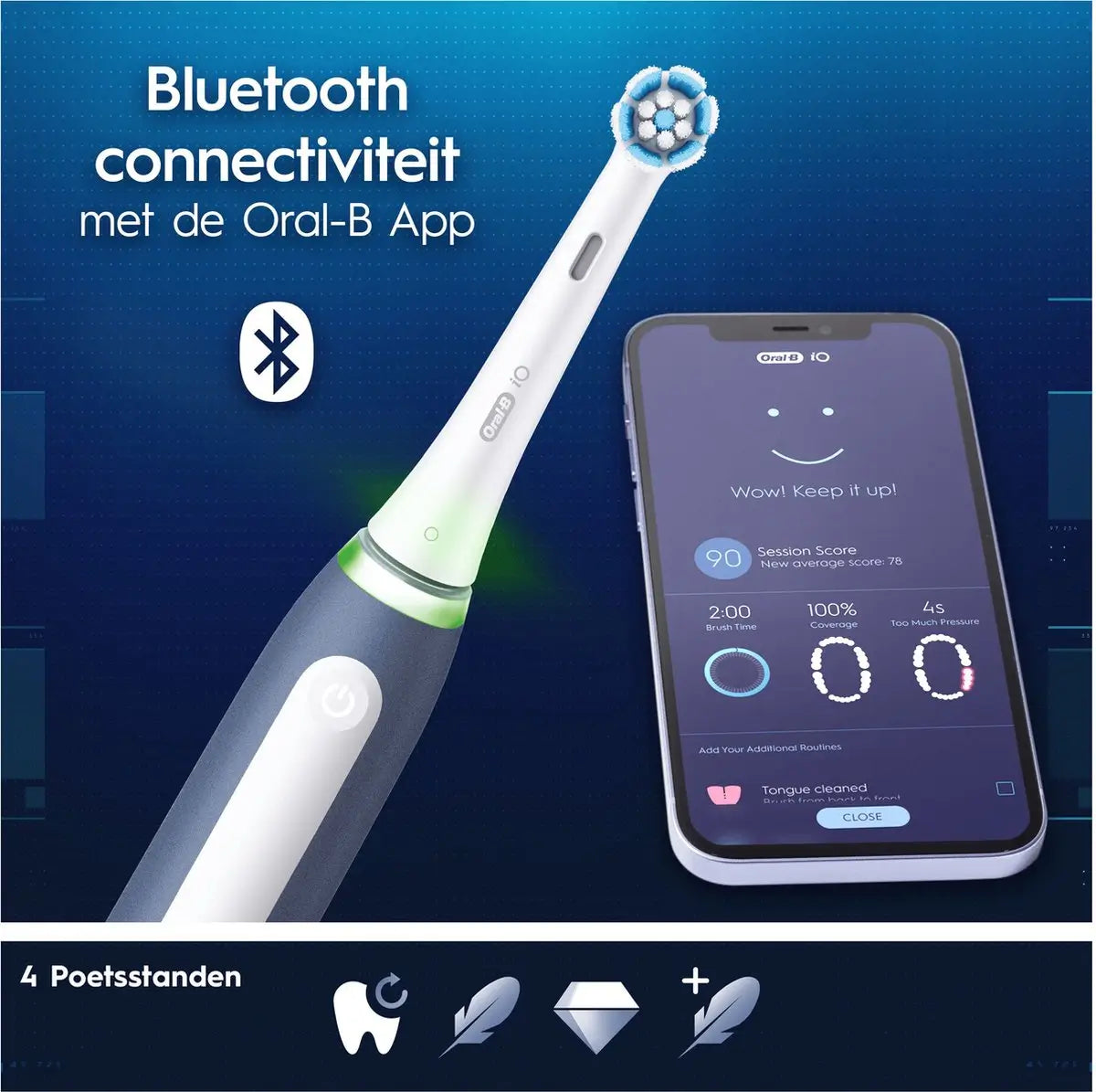 Oral-B Braun Braun iO4 My Way Elektrische Zahnbürste Blau