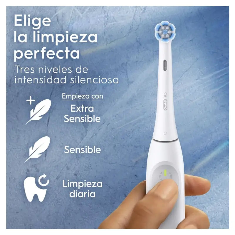 Oral B Braun Elektrische Zahnbürste Io2 Weiß, 2 Bürstenköpfe, 1 Packung