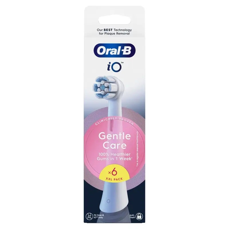Oral-B Io Gentle Care Original Sensitive Gums Ersatz-Rundbürsten, 6 Stück